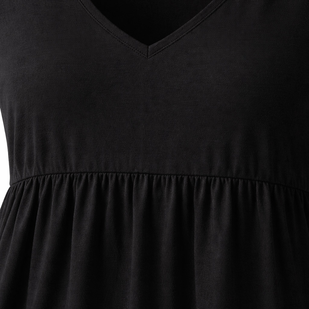 Women’s Short Sleeve V-Neck Tiered Dress